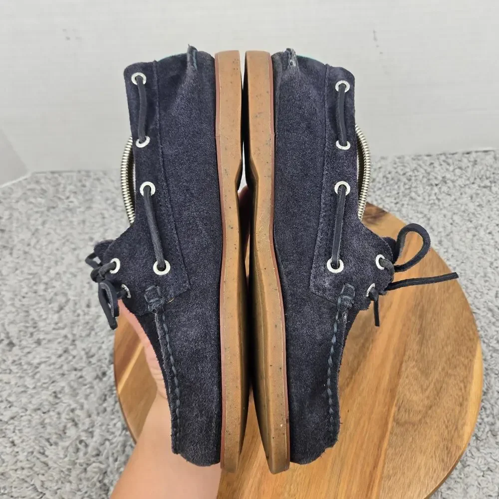 Sperry Gold Cup Mens 8.5M Authentic Original 2-Eye Navy Suede Casual Boat Shoe